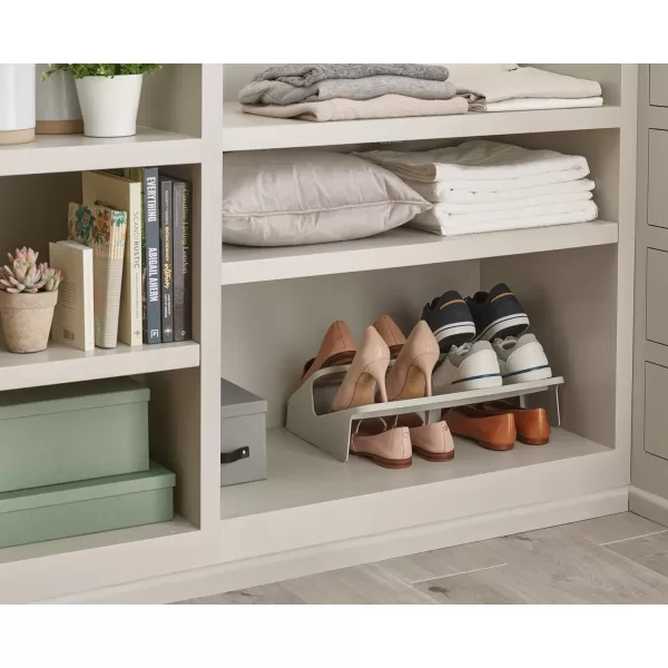 imageJoseph Joseph ShoeIn 2Tier Space saving Shoe Rack Organizer holds up to 3 pairs Small EcruLarge