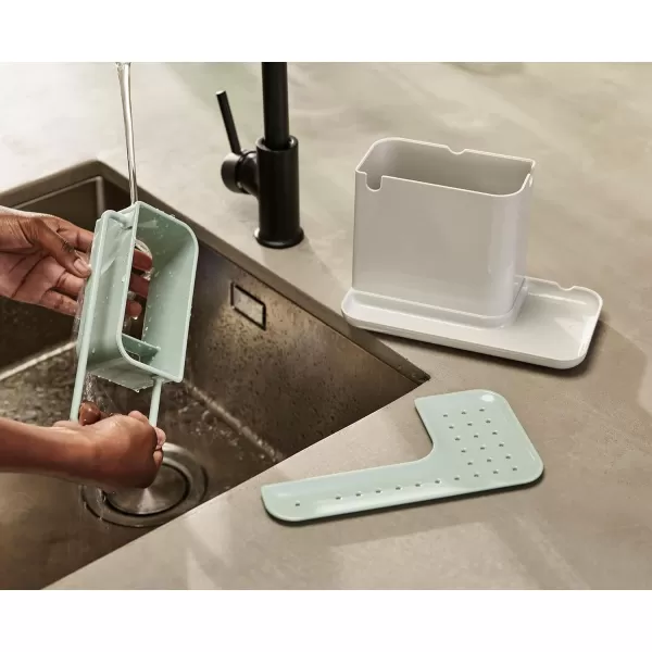 imageJoseph Joseph Sink Caddy Kitchen Sink Organizer Sponge Holder DishwasherSafe Regular GrayStoneSage
