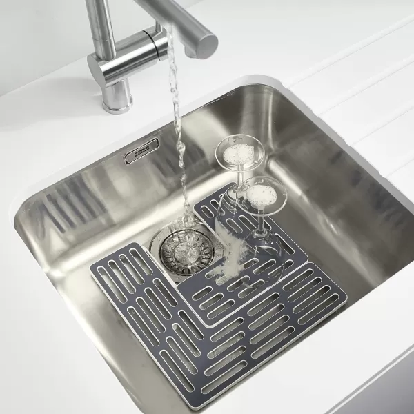 imageJoseph Joseph SinkSaver Adjustable Sink Protector Mat NonSlip GrayGray