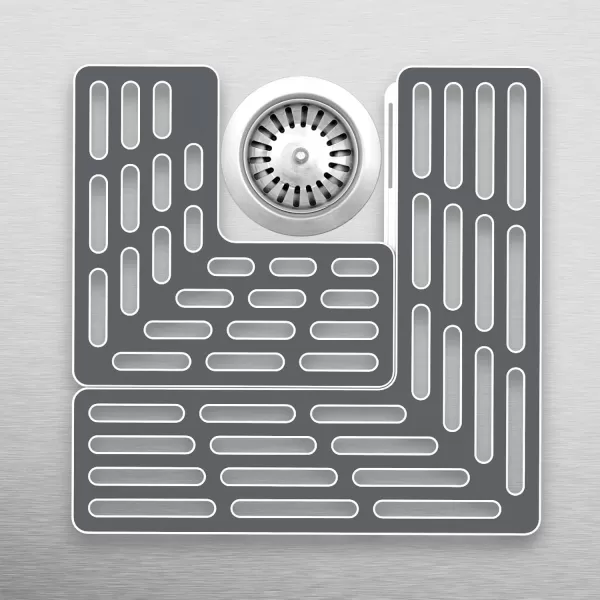 imageJoseph Joseph SinkSaver Adjustable Sink Protector Mat NonSlip GrayGray