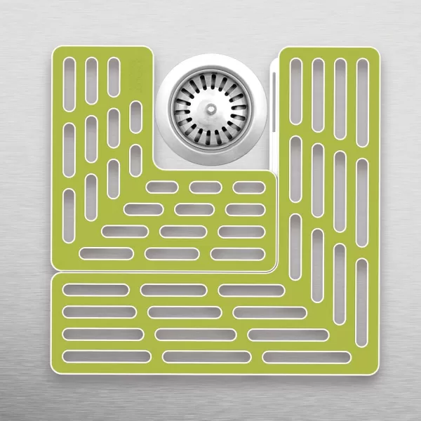 imageJoseph Joseph SinkSaver Adjustable Sink Protector Mat NonSlip GrayGreen