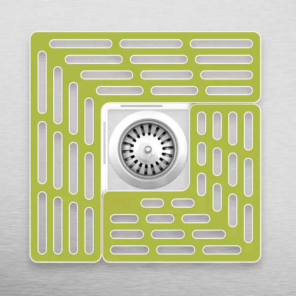 imageJoseph Joseph SinkSaver Adjustable Sink Protector Mat NonSlip GrayGreen