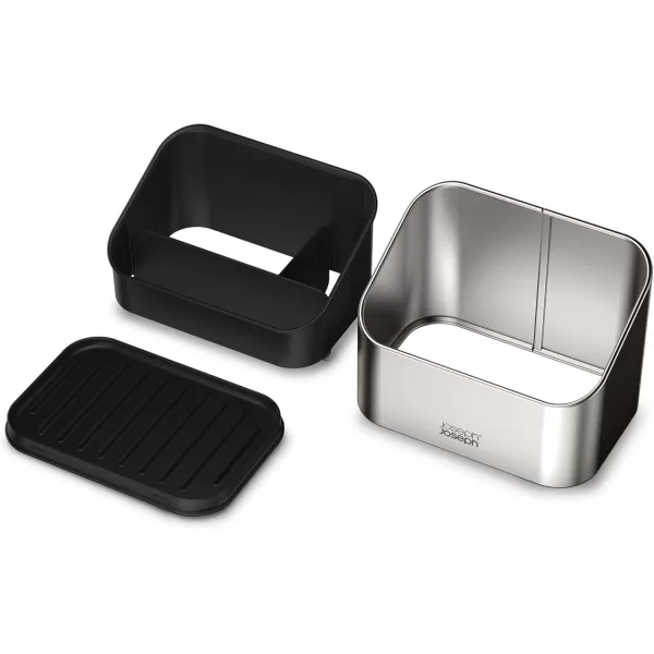 imageJoseph Joseph SinkStore Tiered Sink Tidy Caddy Kitchen Sink Organizer NonSlip Plastic AnthraciteStainless Steel