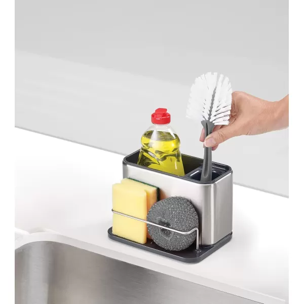 imageJoseph Joseph Surface Stainless Steel Caddy Sink Area Organizer and Sponge Holder StoneGray