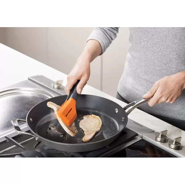 imageJoseph Joseph Turner Tongs Ergonomic Silicone Tongs Locks for compact storage Dishwasher safe  GreyOrange