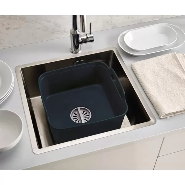 imageJoseph Joseph WashampampDrain Dish Tub Wash Basin  Light StoneSageGray