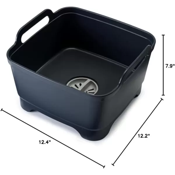 imageJoseph Joseph WashampampDrain Dish Tub Wash Basin  Light StoneSageGray
