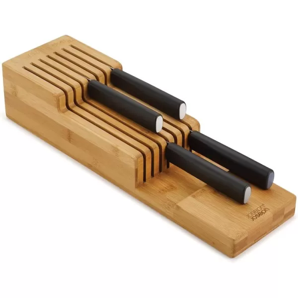 imageJoseph Joseph DrawerStore Compact Knife Organizer holds up to 9 knives Kitchen Organization ampamp Drawer Storage Bamboo