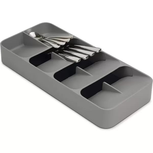 imageJoseph Joseph DrawerStore Compact Utensil Organizer For Kitchen Drawer Silverware Flatware Tray Grey