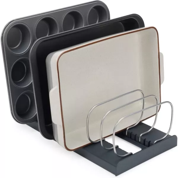 imageJoseph Joseph DrawerStore Cookware Organizer Baking Tray Rack Space Saving Storage for Pans Lids Cutting Boards