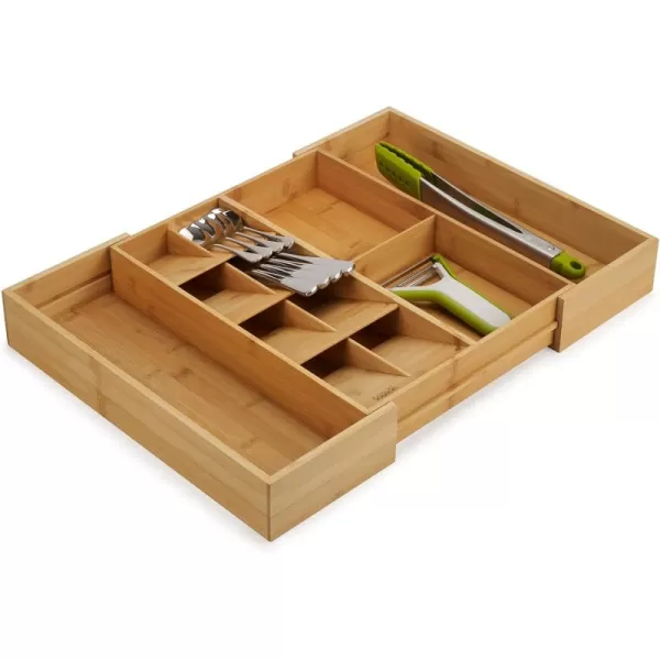imageJoseph Joseph DrawerStore Expanding Silverware Flatware Utensil ampamp Gadgets Organizer Expandable in Drawer Space Saving Tray Bamboo
