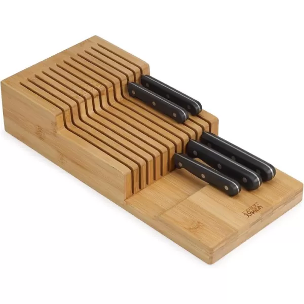 imageJoseph Joseph DrawerStore Knife Organizer holds up to 12 knives Kitchen Organization ampamp Drawer Storage Bamboo
