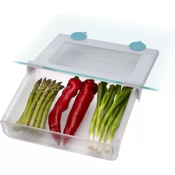 imageJoseph Joseph FridgeStore Compact Fridge Storage Bin Small ClearBlueFridge drawer