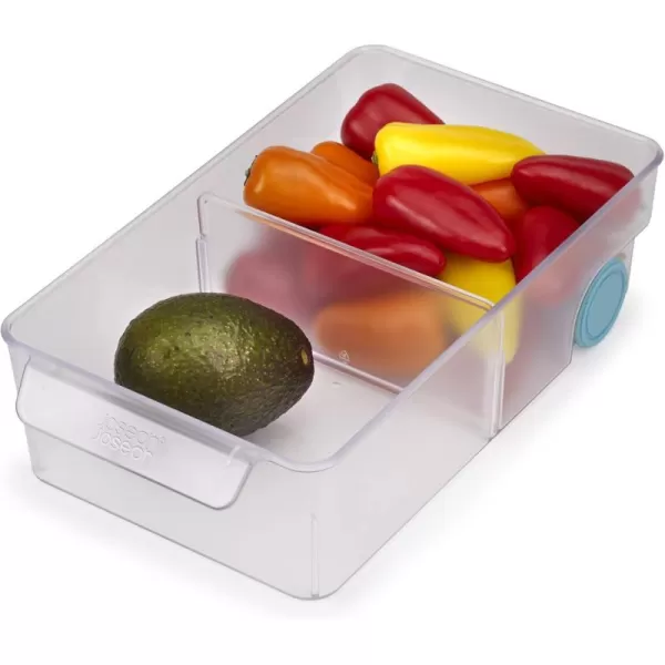 imageJoseph Joseph FridgeStore Compact Fridge Storage Bin Small ClearBlueLarge Bin