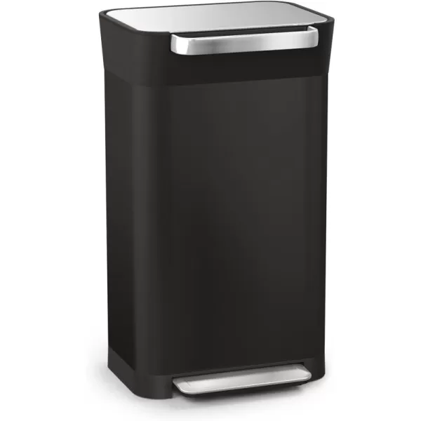 imageJoseph Joseph Intelligent Waste Titan Trash Can Compactor Kitchen Bin with Odour Filter Holds Up to 90L237 Gallons After Compaction Black 30L79 GallonsBlack