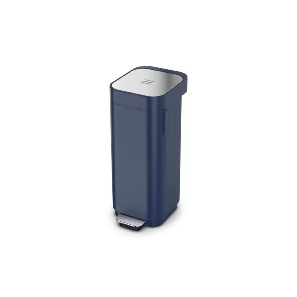 imageJoseph Joseph Porta 40L105 Gallon Convenient Pedal Bin Trash Can  Midnight BlueBlue