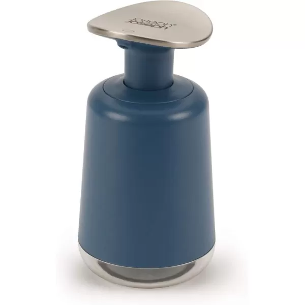 imageJoseph Joseph Presto StainlessSteel Hygienic EasyPush Soap Dispenser with Wide Pump Stainless SteelGrayBlue