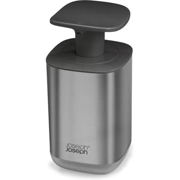 imageJoseph Joseph Presto StainlessSteel Hygienic EasyPush Soap Dispenser with Wide Pump Stainless SteelGrayStainless Steel