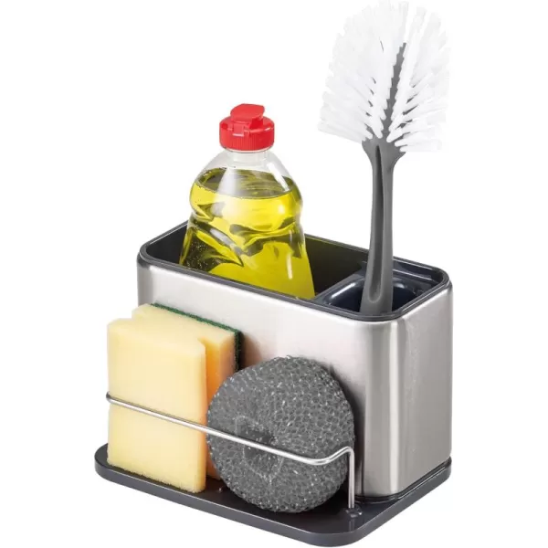 imageJoseph Joseph Surface Stainless Steel Caddy Sink Area Organizer and Sponge Holder StoneGray