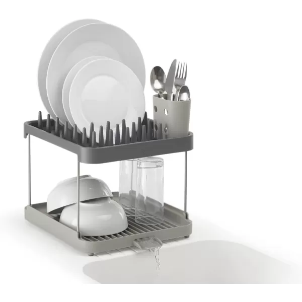 imageJoseph Joseph Duo Compact Dish Rack  Grey2Tier