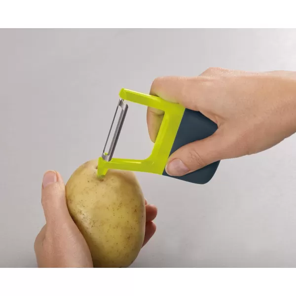 imageJoseph Joseph Duo EasyGrip Straight Potato and Vegetable Kitchen Peeler Green