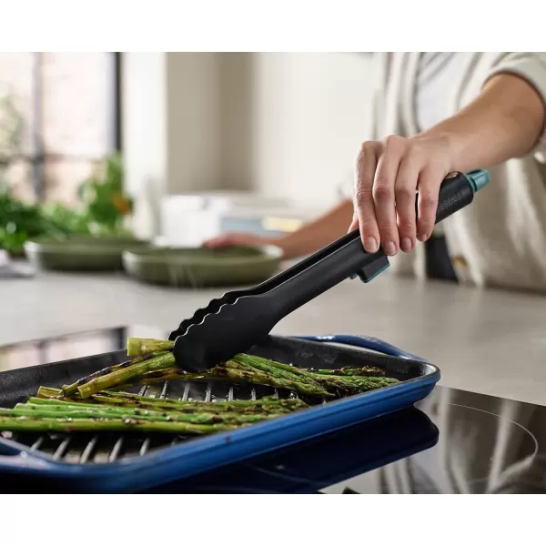 imageJoseph Joseph Duo Lockable Tongs Hygienic with Integrated Tool Rest ampamp NonSlip Feet Suitable for NonStick Cookware HeatResistant