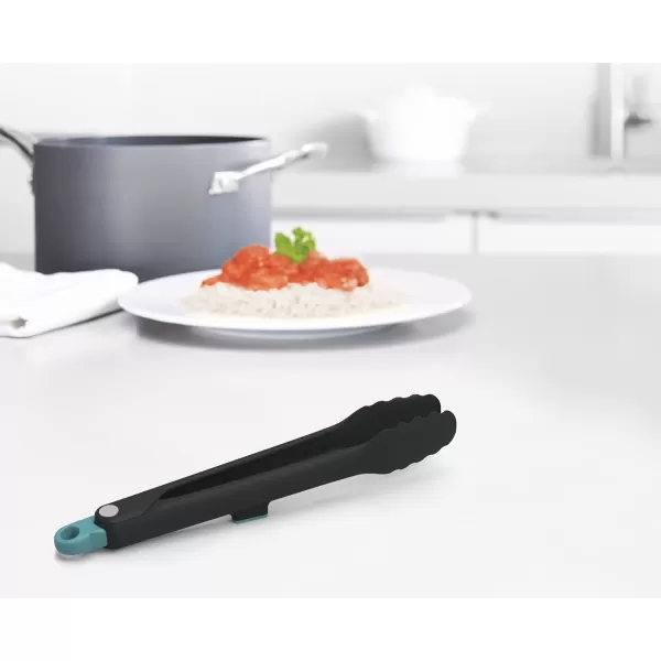imageJoseph Joseph Duo Lockable Tongs Hygienic with Integrated Tool Rest ampamp NonSlip Feet Suitable for NonStick Cookware HeatResistant