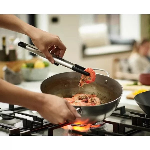 imageJoseph Joseph Elevate Fusion Precision tongs BPA Free Heat Resistant Non Stick Kitchen Utensil Stainless Steel Handles 1201quotL x 13quotWOne Size