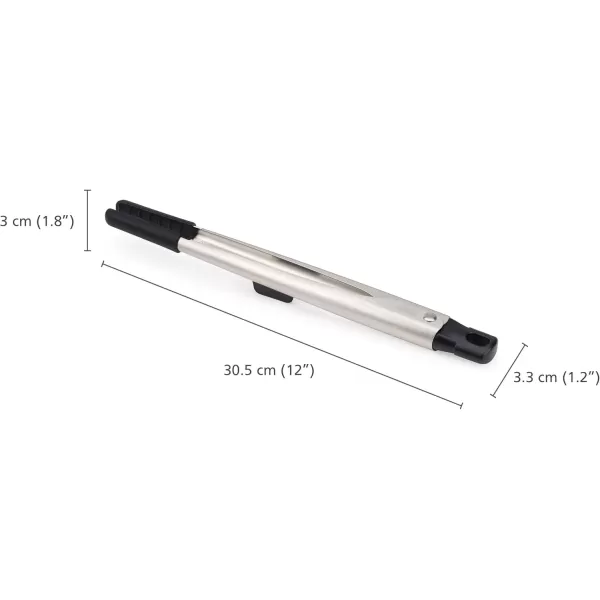 imageJoseph Joseph Elevate Fusion Precision tongs BPA Free Heat Resistant Non Stick Kitchen Utensil Stainless Steel Handles 1201quotL x 13quotWOne Size