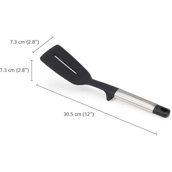imageJoseph Joseph Elevate Silicone Slotted Turner with Integrated Tool Rest One Size Stainless Steel