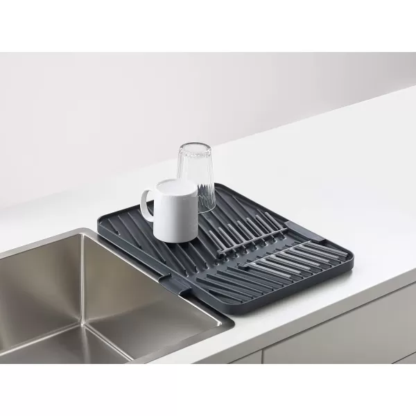 imageJoseph Joseph FlipUp Drain Board with Foldable Dish Rack Onesize Gray