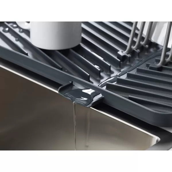 imageJoseph Joseph FlipUp Drain Board with Foldable Dish Rack Onesize Gray