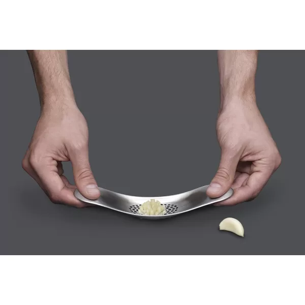 imageJoseph Joseph Garlic Rocker Crusher Mincer Press Dishwasher Safe Stainless SteelNew Packaging