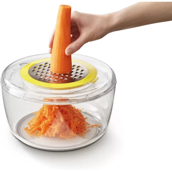 imageJoseph Joseph MultiPrep 4Piece Salad Making Set MultiColor Salad Spinner Spiral Cutter Slicer and Grater Compact StorageMaking Set