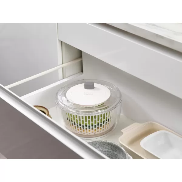 imageJoseph Joseph MultiPrep 4Piece Salad Making Set MultiColor Salad Spinner Spiral Cutter Slicer and Grater Compact StorageMaking Set