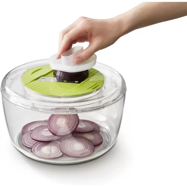 imageJoseph Joseph MultiPrep 4Piece Salad Making Set MultiColor Salad Spinner Spiral Cutter Slicer and Grater Compact StorageMaking Set
