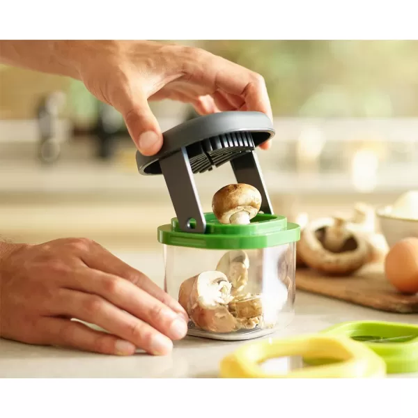 imageJoseph Joseph MultiPrep Mini 3in1 Compact space saving Vegetable Chopper ampamp Dicer Egg Slicer 3 Stainless Steel Wire cuttersMini