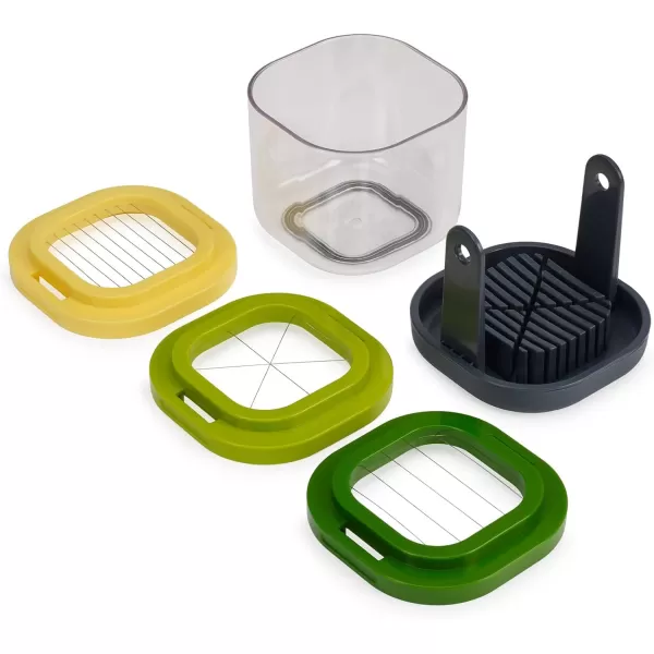 imageJoseph Joseph MultiPrep Mini 3in1 Compact space saving Vegetable Chopper ampamp Dicer Egg Slicer 3 Stainless Steel Wire cuttersMini