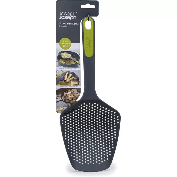 imageJoseph Joseph Scoop Colander Strainer Slotted Spoon Large GrayGreenGrayGreen