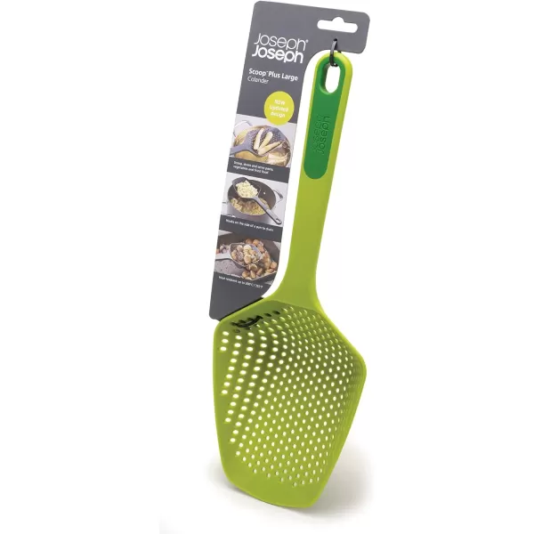 imageJoseph Joseph Scoop Colander Strainer Slotted Spoon Large GrayGreenGreen