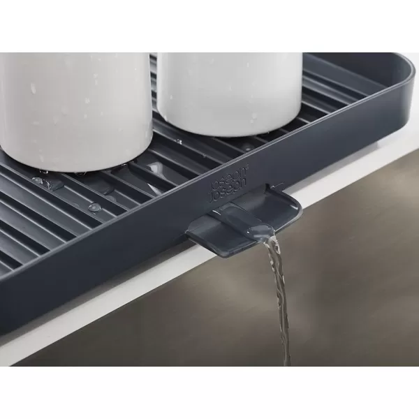 imageJoseph Joseph YRack Dish Rack and Drain Board Set with Cutlery Organizer Drainer Drying Tray Large GrayGray