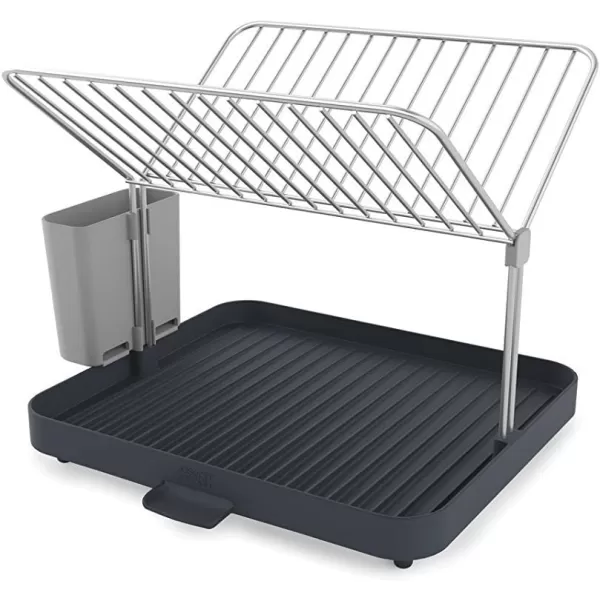 imageJoseph Joseph YRack Dish Rack and Drain Board Set with Cutlery Organizer Drainer Drying Tray Large GrayGray