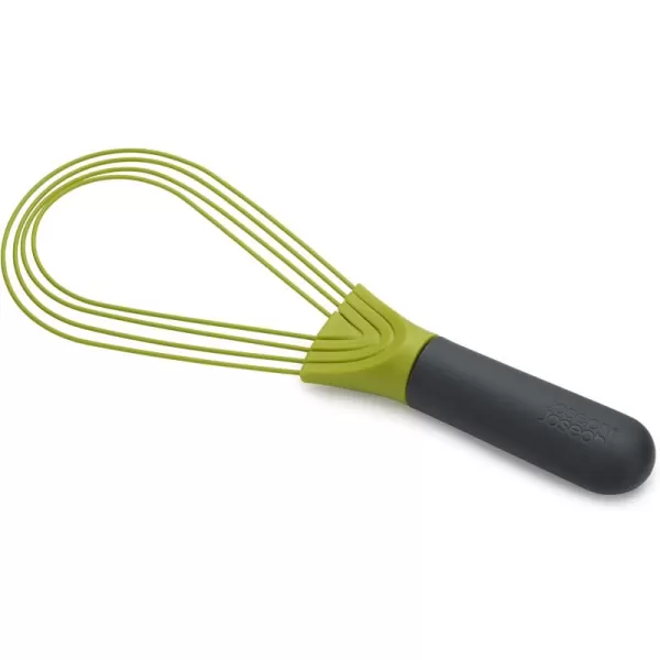 imageJoseph Joseph 981000 Twist Whisk 2In1 Collapsible Balloon and Flat Whisk Silicone Coated Steel Wire SkyGrayGreen