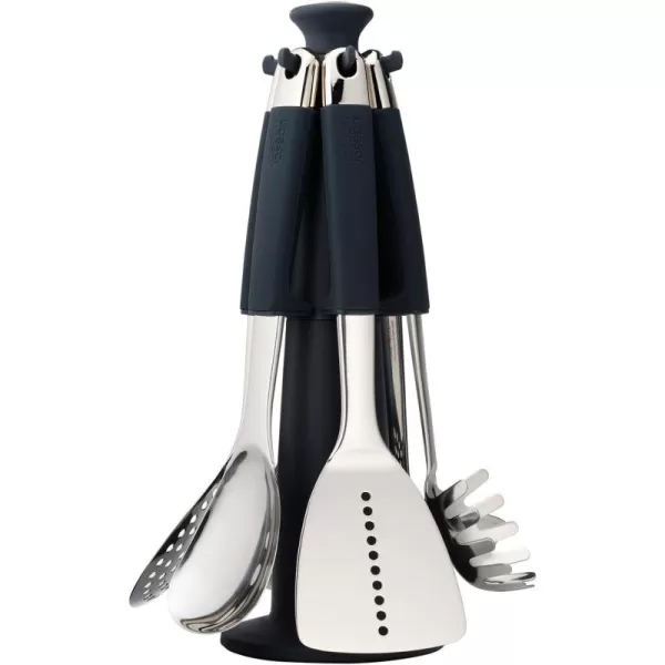 imageJoseph Joseph Elevate 100 Carousel Stainless Steel Kitchen Utensil Set with Rotating Storage Stand 6piece Black