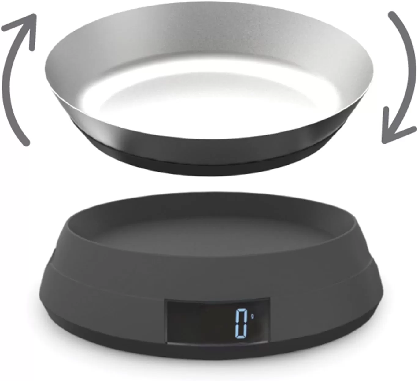 imageJoseph Joseph 40054 SwitchScale Digital Scale with Reversible Lid Gray