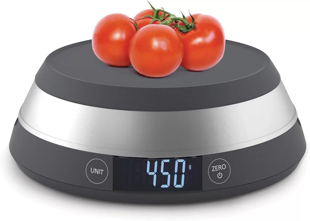 imageJoseph Joseph 40054 SwitchScale Digital Scale with Reversible Lid Gray