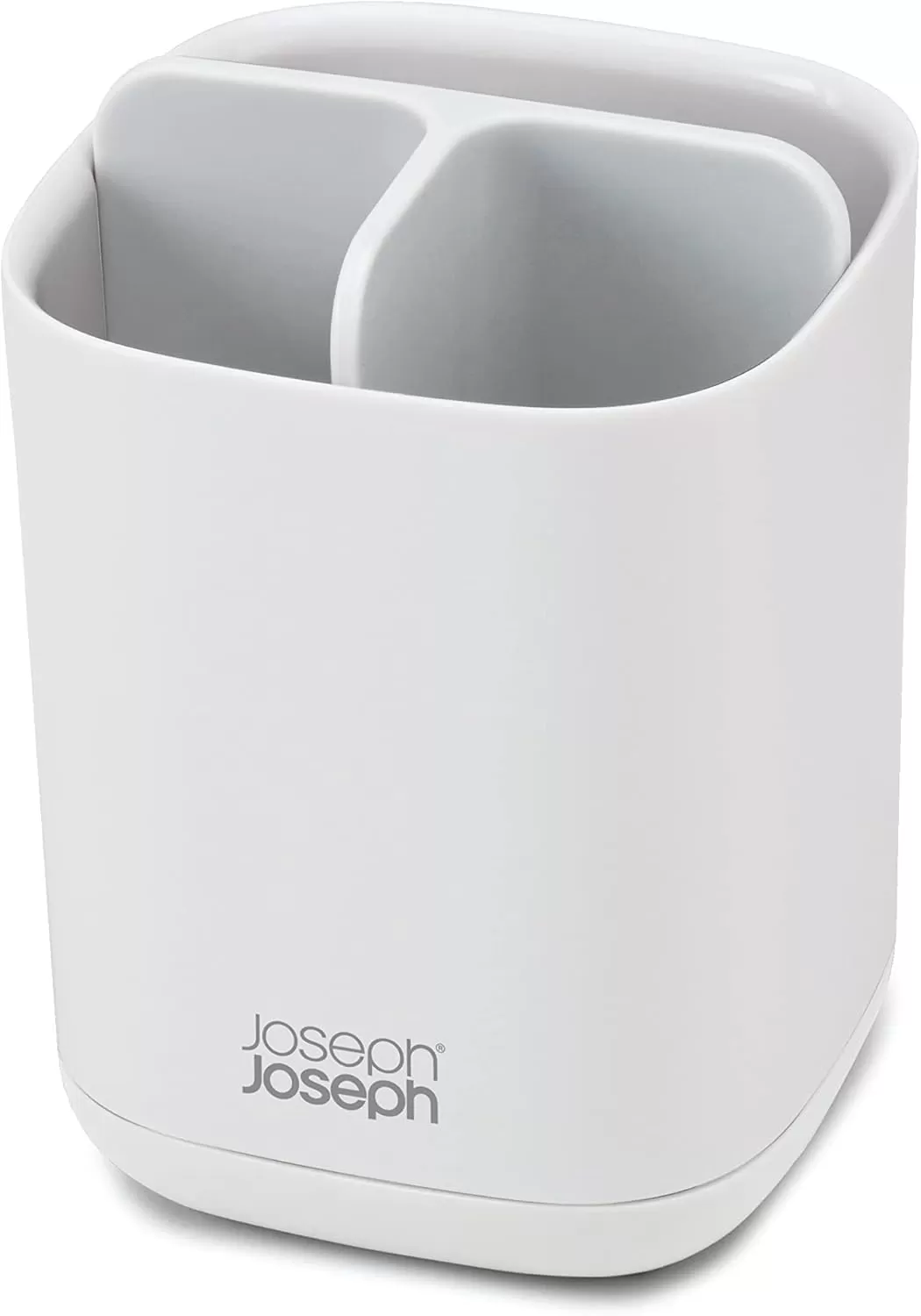 imageJoseph Joseph Bathroom Beauties 2Piece Bathroom Sink Set with Toothbrush Holder and Soap Pump Stainless SteelWhite