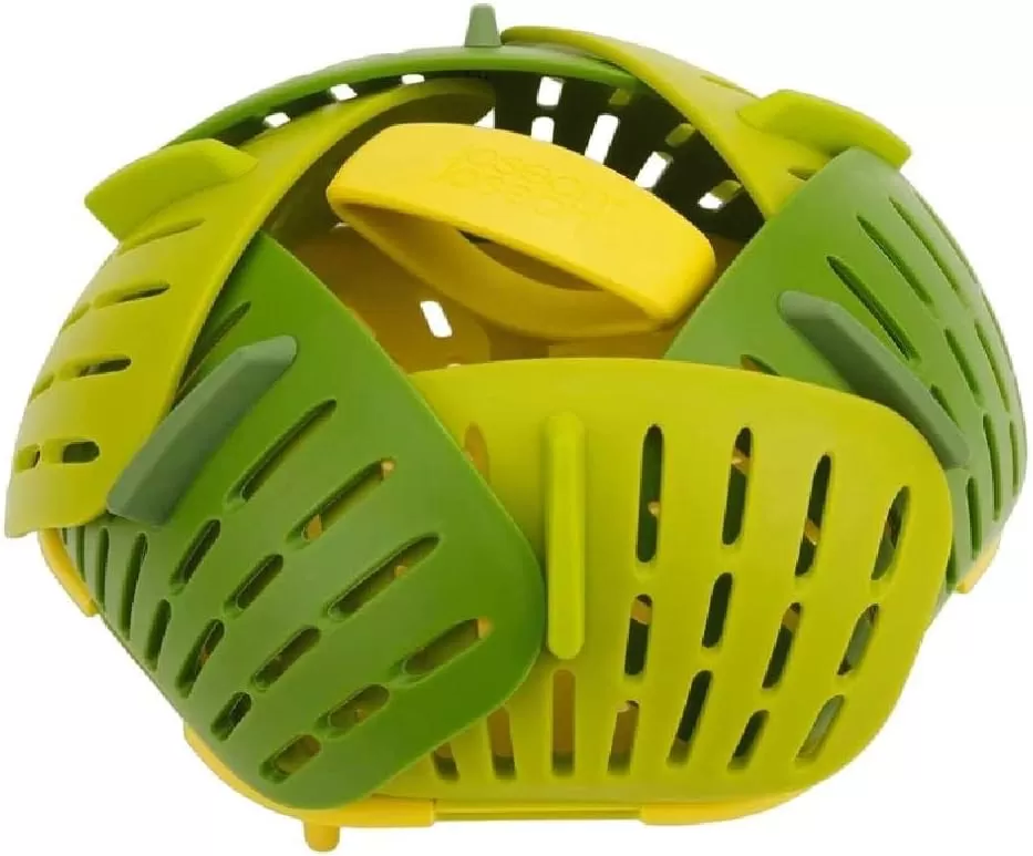 imageJoseph Joseph Bloom Folding Steamer Basket for Vegetables GreenGreen