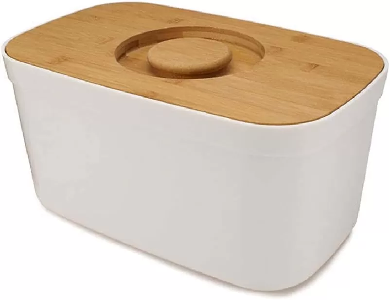 imageJoseph Joseph Bread Box with Removable Bamboo Cutting BoardWhiteWhite