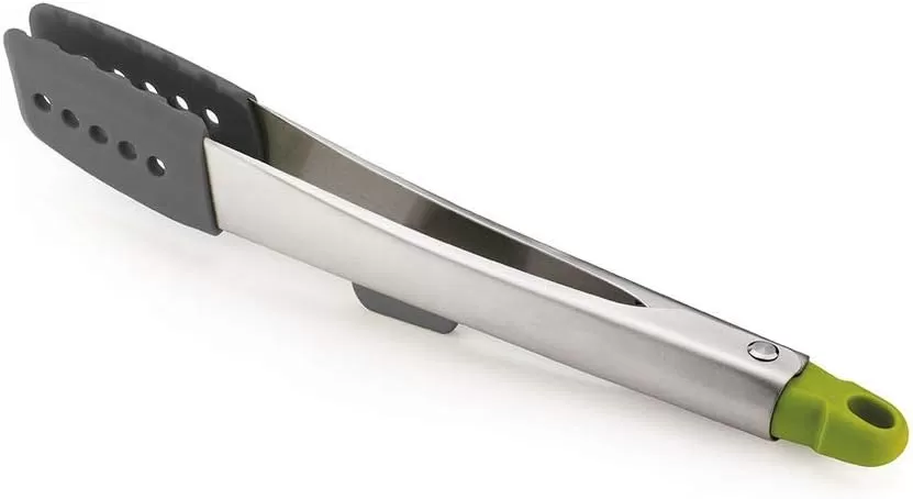 imageJoseph Joseph Elevate Stainless Steel Tongs with Silicone Tips OneSize GrayGreenGrayGreen